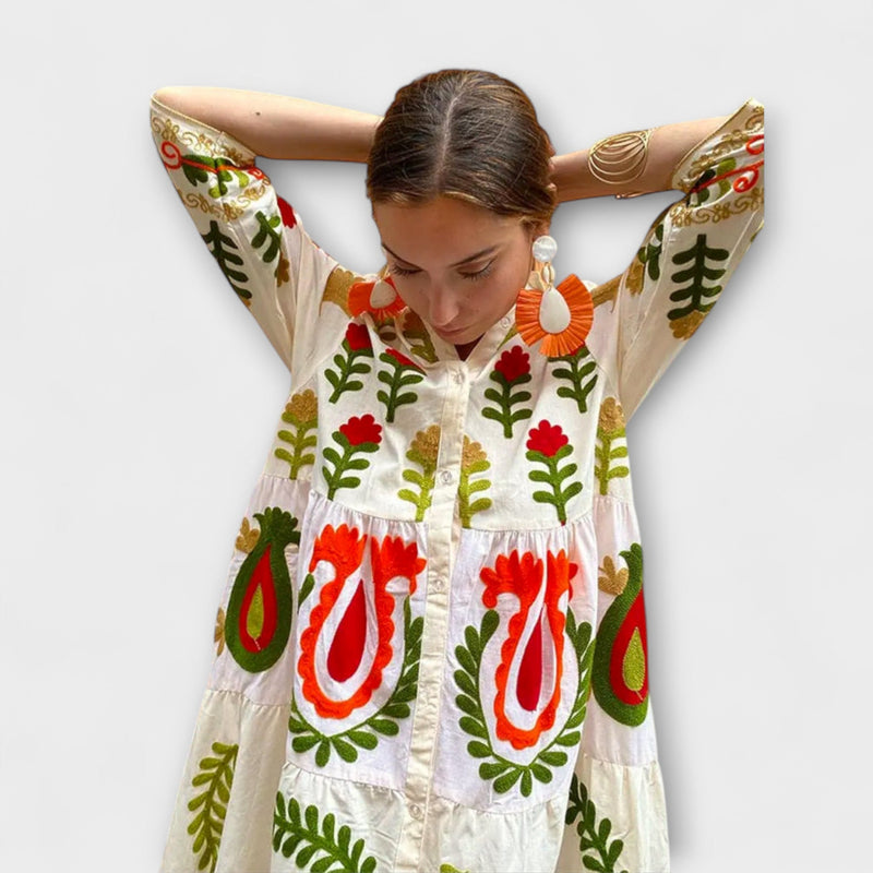 Diona - Elegante vestido de flores