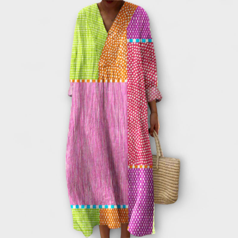 Mai - Vestido Geométrico Elegante
