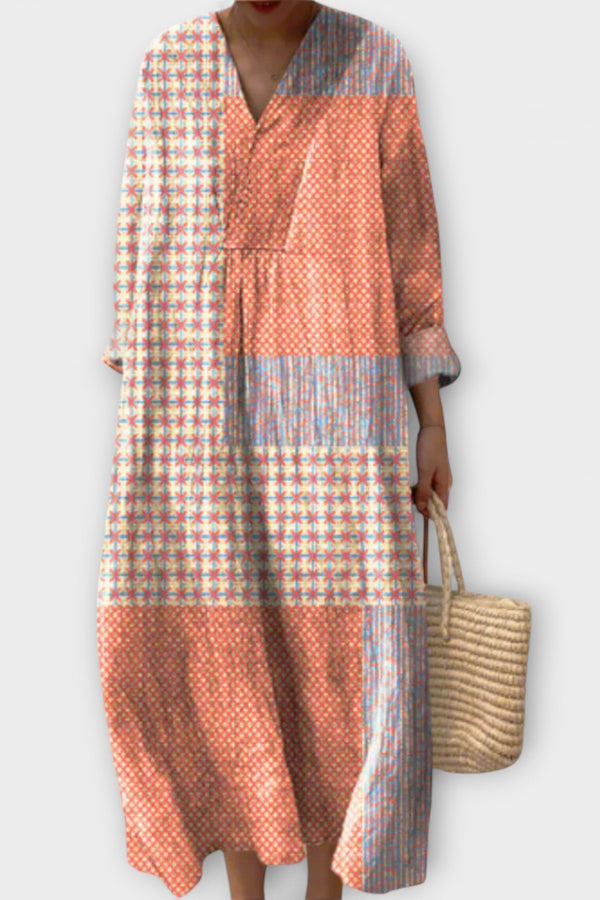 Bethany - Vestido elegante con diseño geométrico