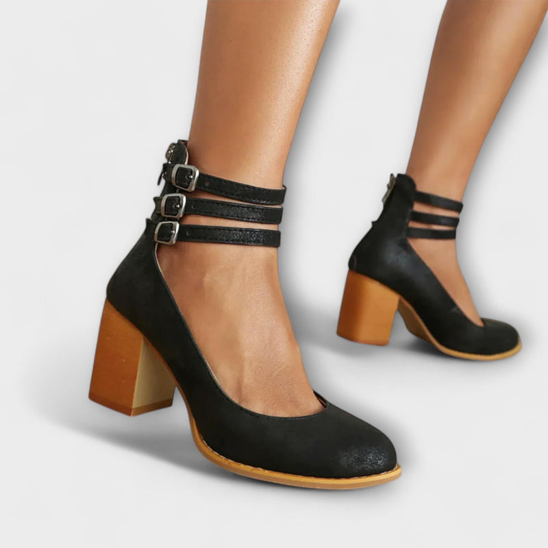 Alira – Zapatos de tacón con diseño de tiras en el tobillo