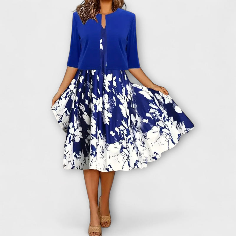 Vestido Midi para Damas con Blazer