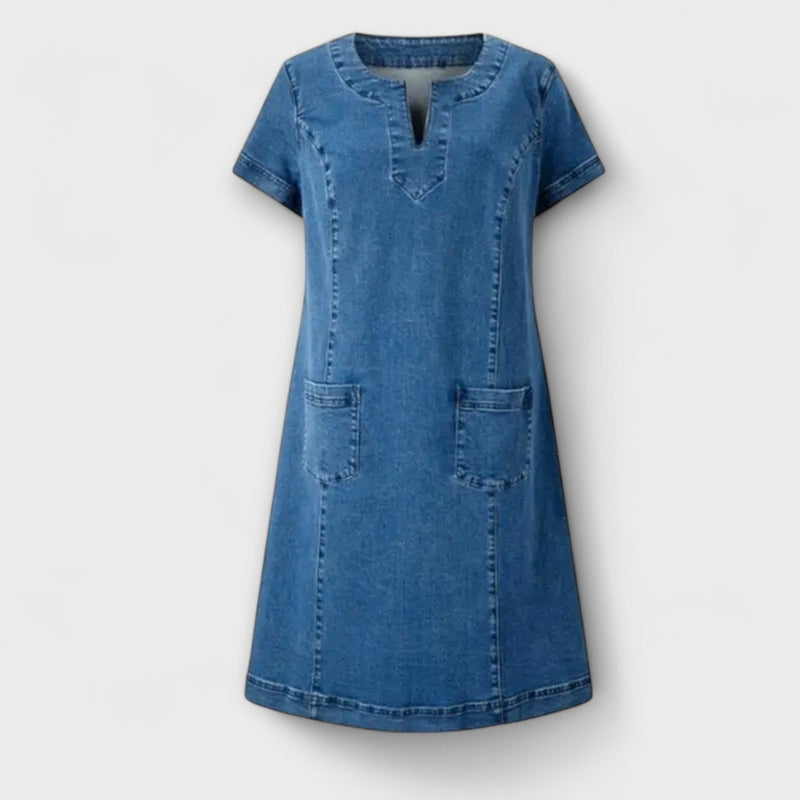 Mathea - Vestido de Denim Suave