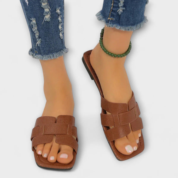 Diva - Sandalias planas para mujeres