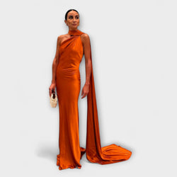 Elegante Maxivestido Halter sin Hombros