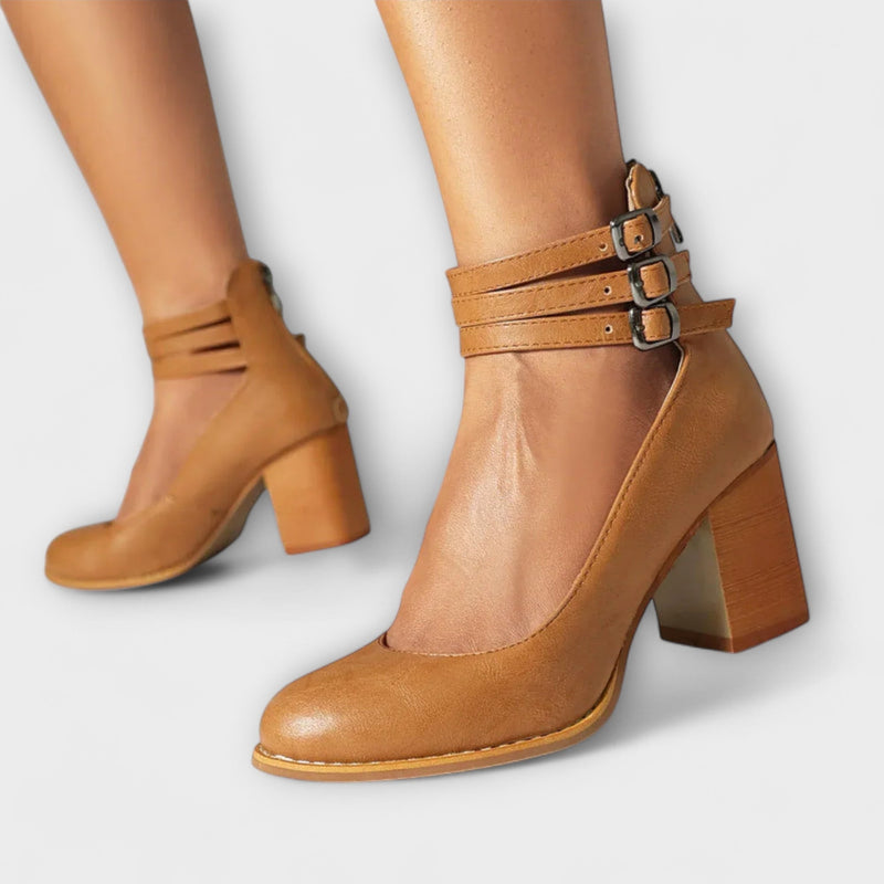 Alira – Zapatos de tacón con diseño de tiras en el tobillo