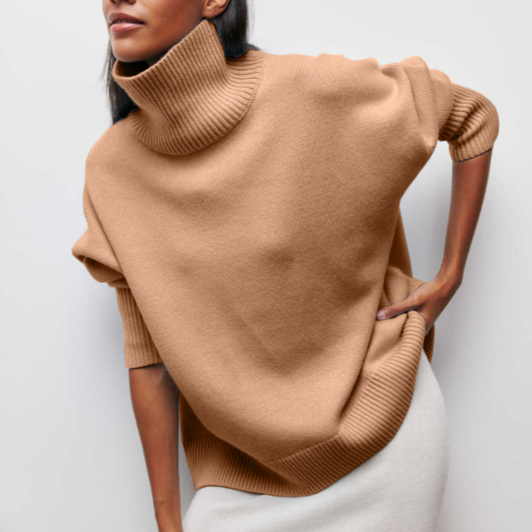 Katrielle - cómoda sudadera de cuello alto