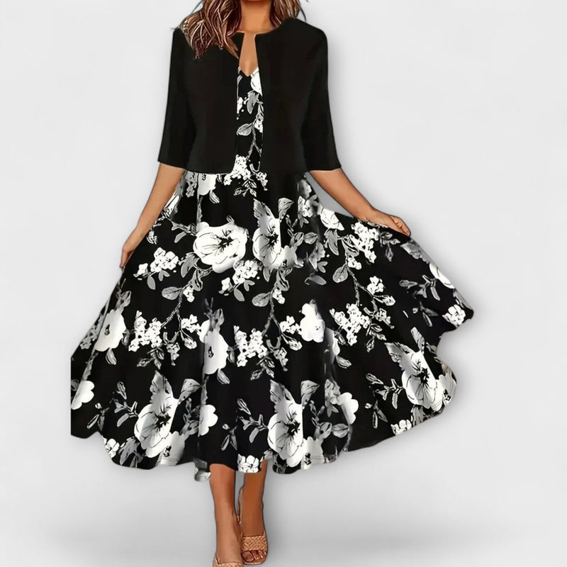 Vestido Midi para Damas con Blazer
