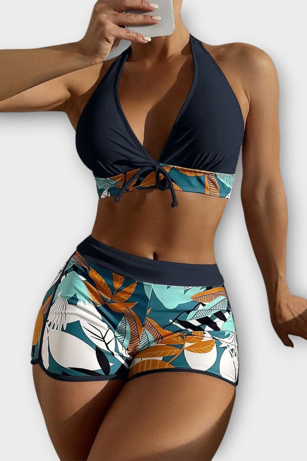 Conjunto de bikini de talle alto