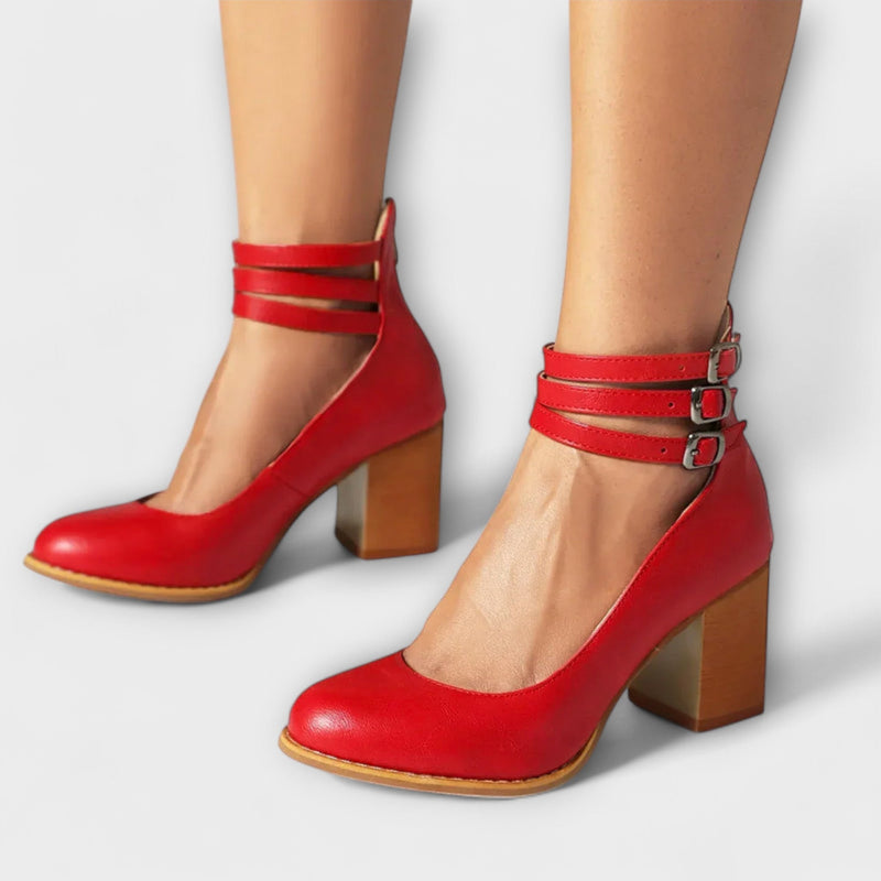 Alira – Zapatos de tacón con diseño de tiras en el tobillo