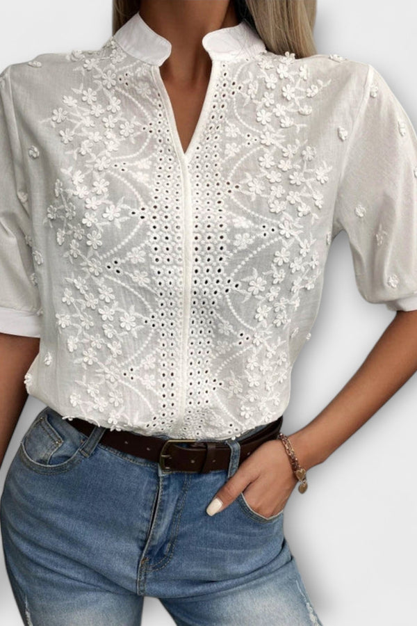 Élise - Blusa Mila con exquisita bordado