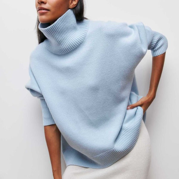 Katrielle - cómoda sudadera de cuello alto