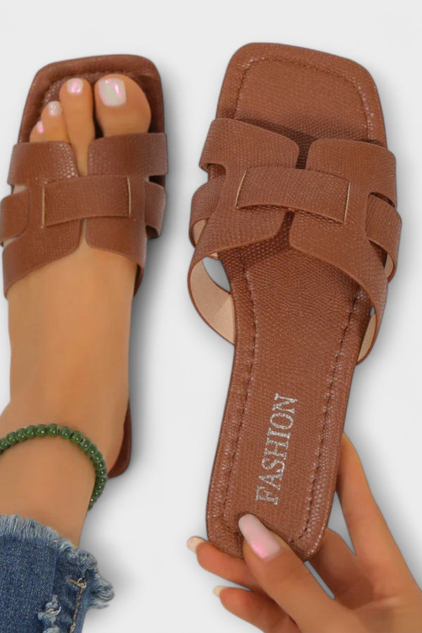 Diva - Sandalias planas para mujeres