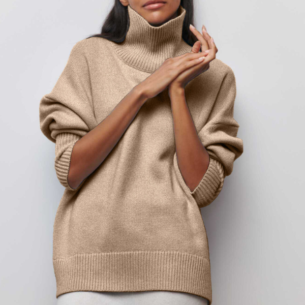 Katrielle - cómoda sudadera de cuello alto