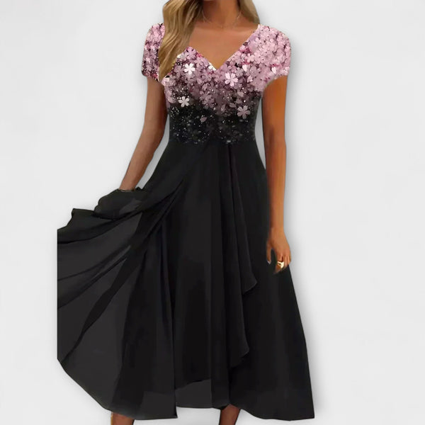 Lara - Vestido de fiesta de chiffon para damas