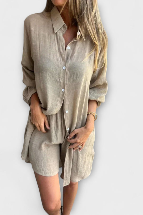 Miravo - Conjunto de blusa y pantalones cortos