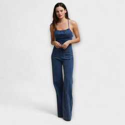 Julie - Mono de Denim con detalle de cinta