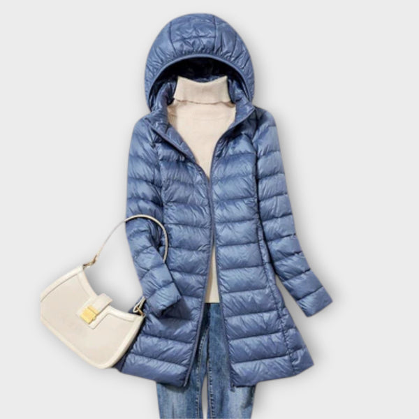 Annika - Chaqueta de plumas ultraligera e impermeable