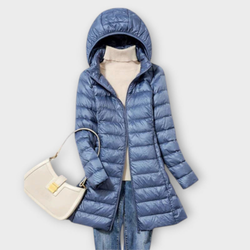 Annika - Chaqueta de plumas ultraligera e impermeable