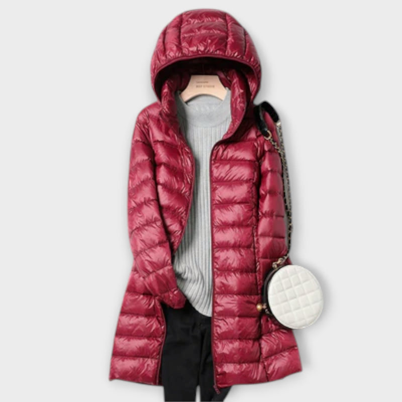 Annika - Chaqueta de plumas ultraligera e impermeable