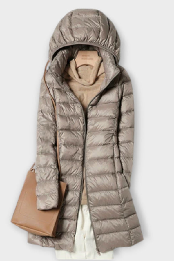 Annika - Chaqueta de plumas ultraligera e impermeable