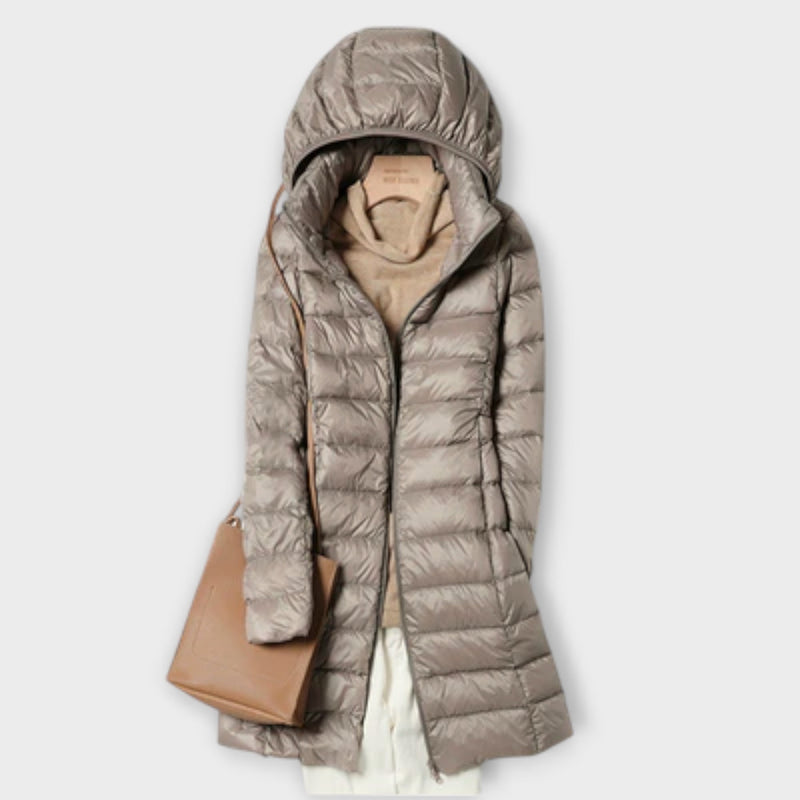 Annika - Chaqueta de plumas ultraligera e impermeable