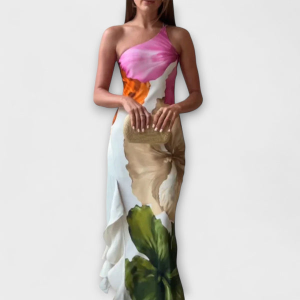 De Sapphire - Elegantes Vestido Maxi Patchwork