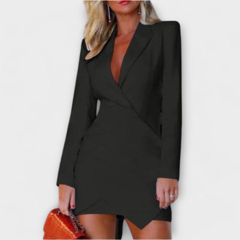 Vestido blazer de manga larga para mujeres