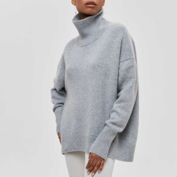 Katrielle - cómoda sudadera de cuello alto