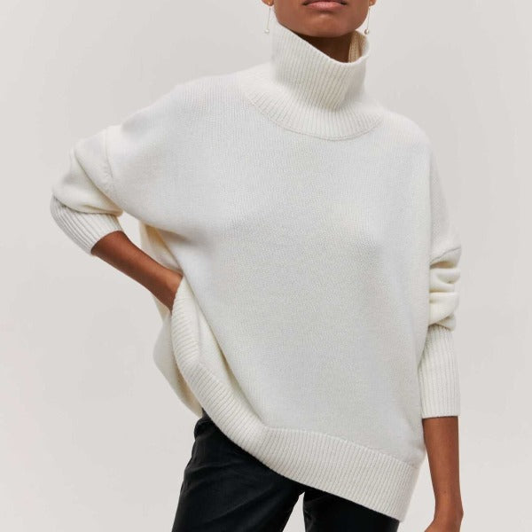 Katrielle - cómoda sudadera de cuello alto