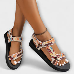 Sandalias Planas de Dama de Cuerda de Cáñamo para el Verano