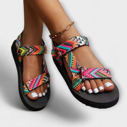 Sandalias Planas de Dama de Cuerda de Cáñamo para el Verano