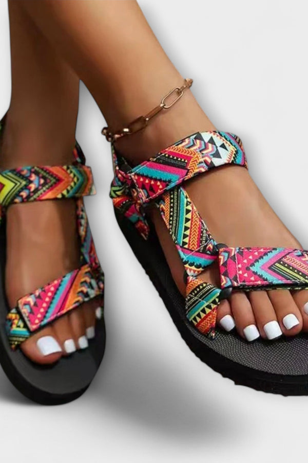 Sandalias Planas de Dama de Cuerda de Cáñamo para el Verano