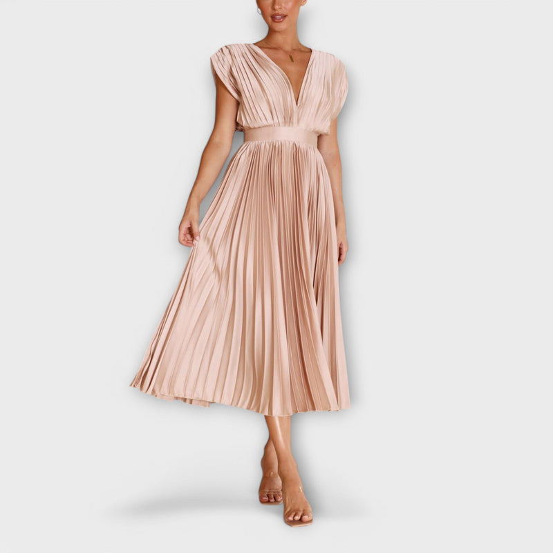 Maria - Vestido plisado elegante