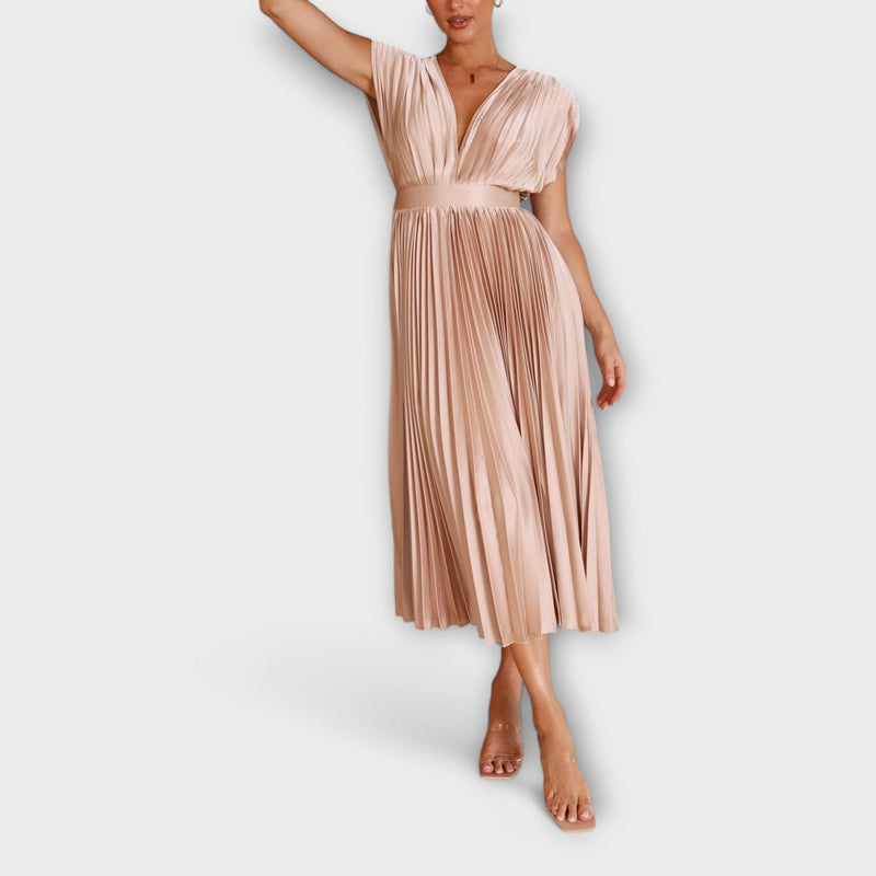 Maria - Vestido plisado elegante