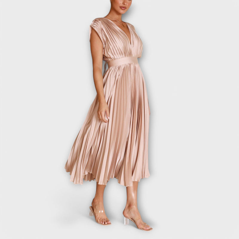 Maria - Vestido plisado elegante