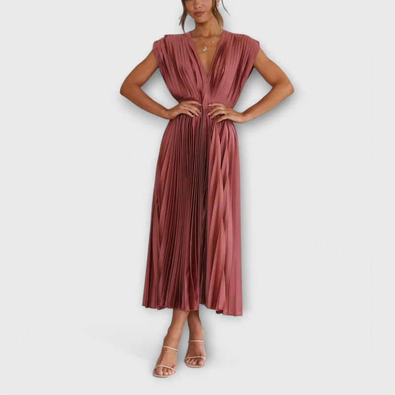 Maria - Vestido plisado elegante