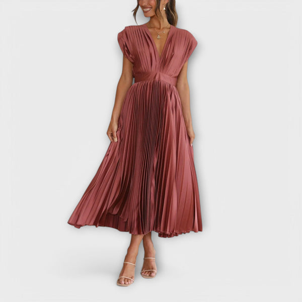 Maria - Vestido plisado elegante