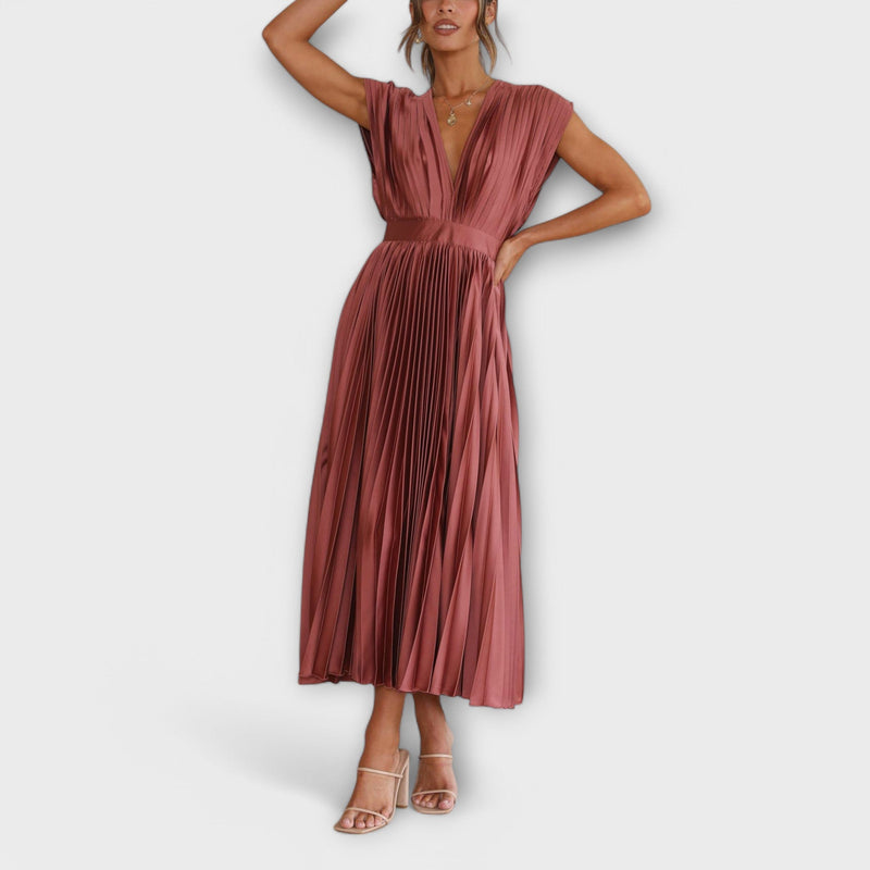 Maria - Vestido plisado elegante