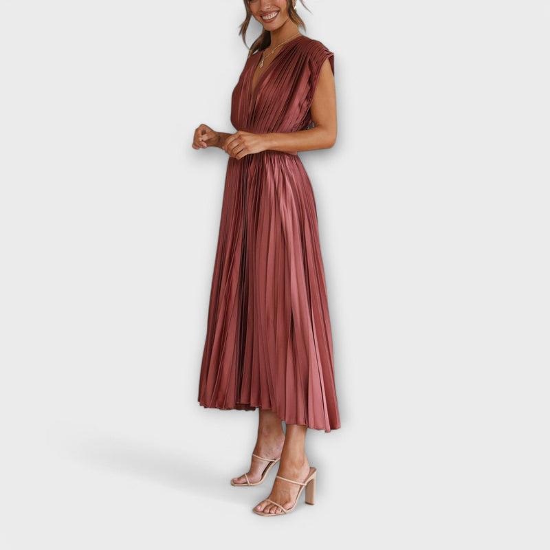 Maria - Vestido plisado elegante