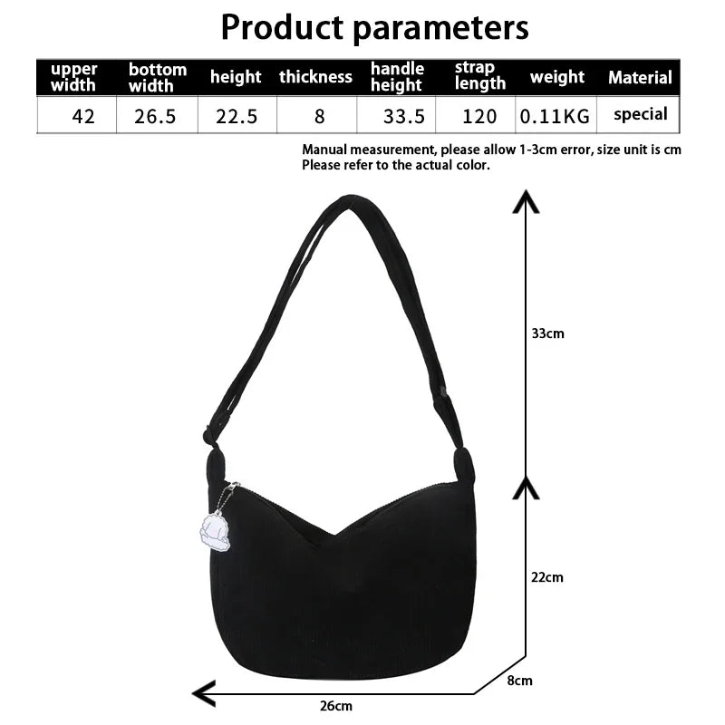 Bolsos de hombro de Cordura para mujeres