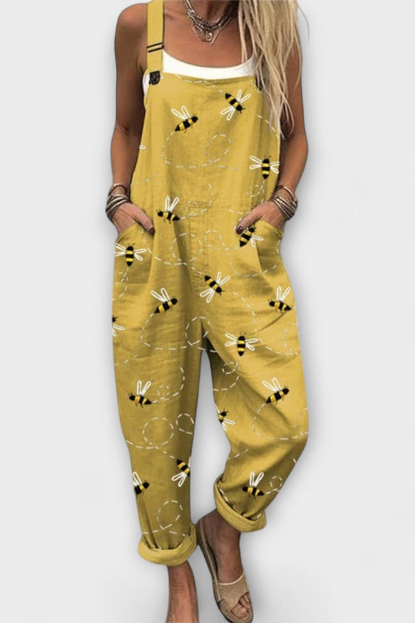 Zerva - Pantalones de Tirantes Abejas Felices