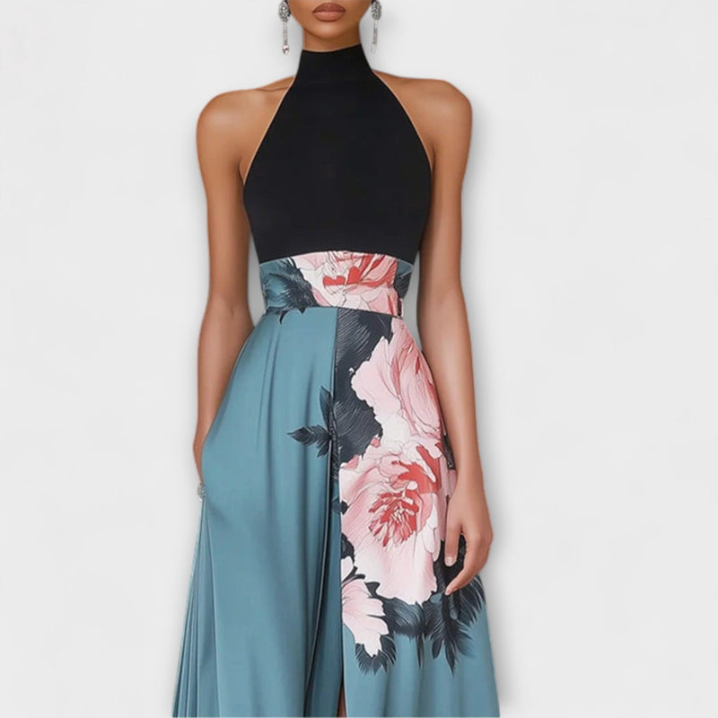 Natalie - Vestido Maxifloral de Corte A