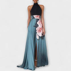 Natalie - Vestido Maxifloral de Corte A