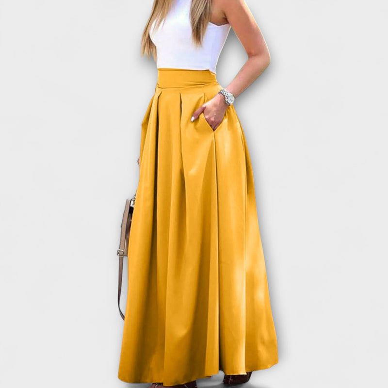 Tzafira – Falda maxi elegante con cintura alta