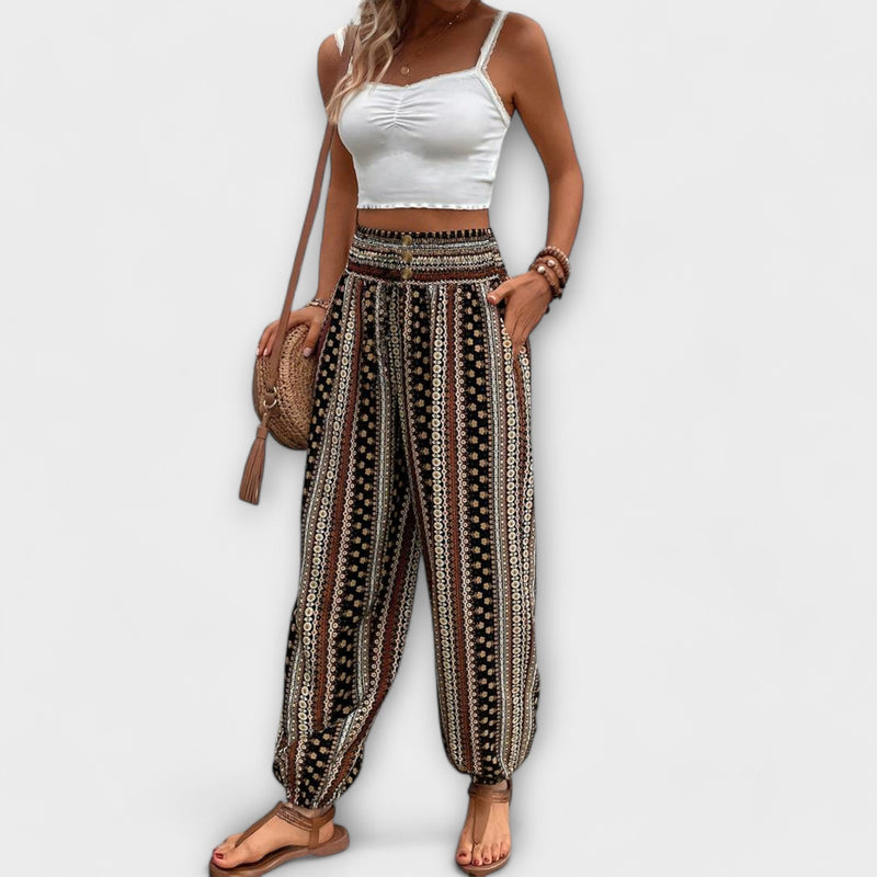 Scarlett - Pantalón con gráfico étnico
