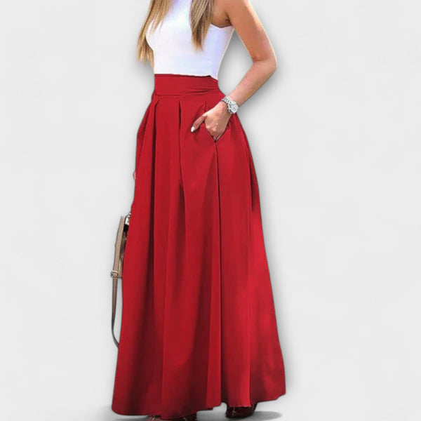 Tzafira – Falda maxi elegante con cintura alta