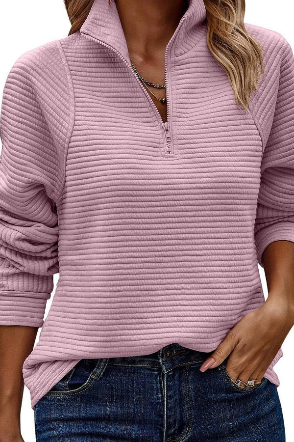 Vilja - Pullover con media cremallera
