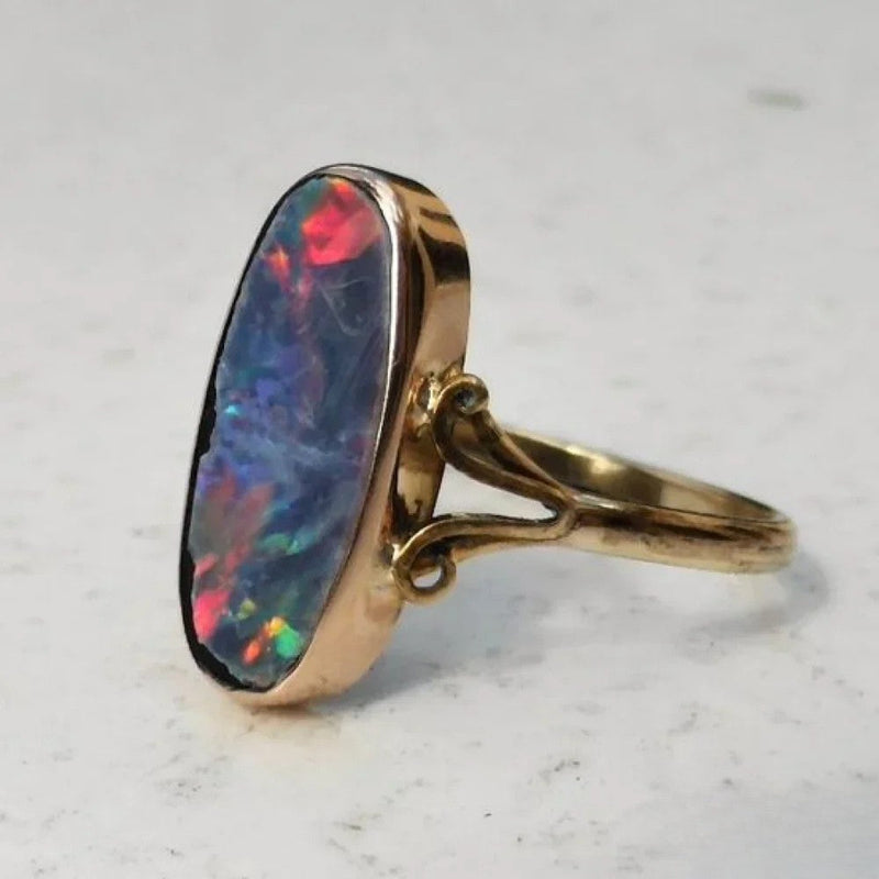 Anillo Retro de Ópalo Bunter