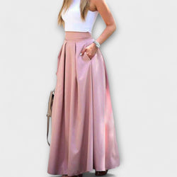 Tzafira – Falda maxi elegante con cintura alta