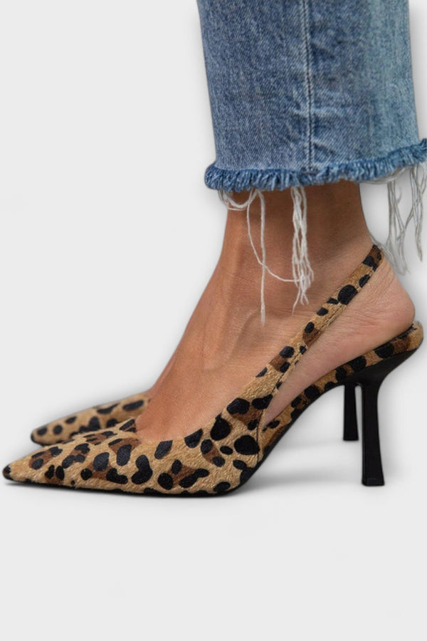 Liorina – Zapatos de tacón con diseño de leopardo